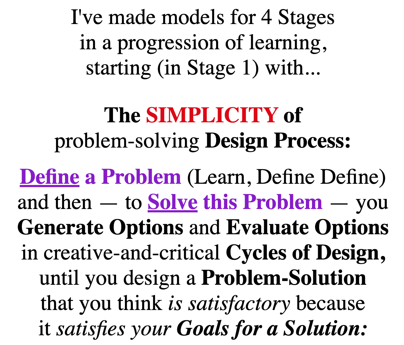 my Simplest Model - you Understand, Define, Evaluate & Generate
